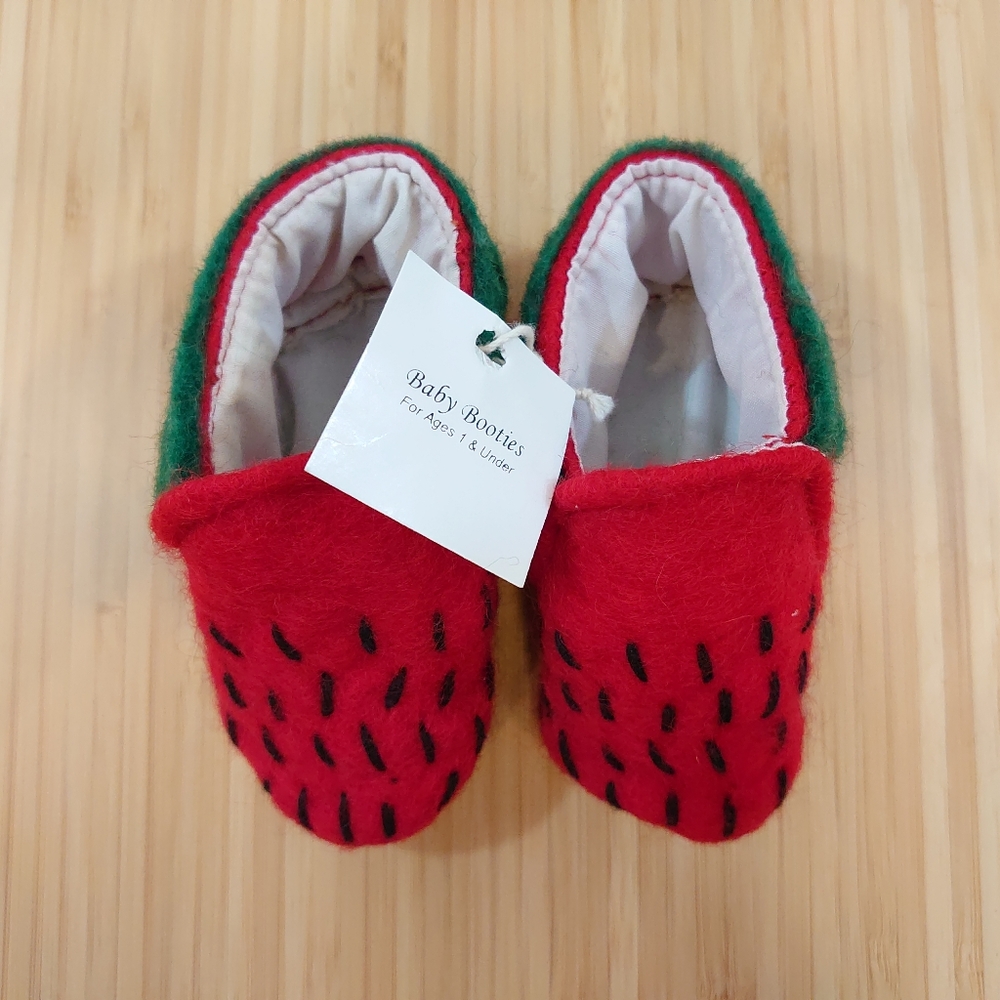 Anthropologie Strawberry Baby Booties - Picture 4 of 6